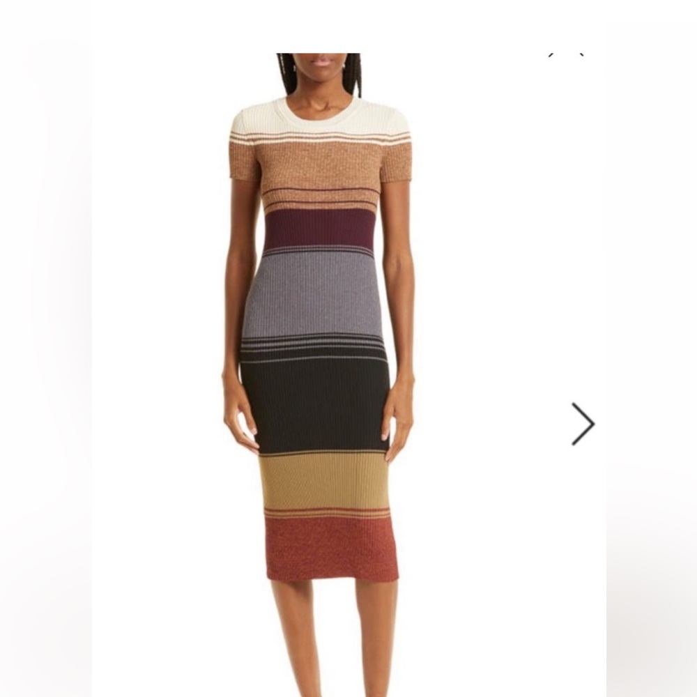 STAUD Colleen Colorblock Dress